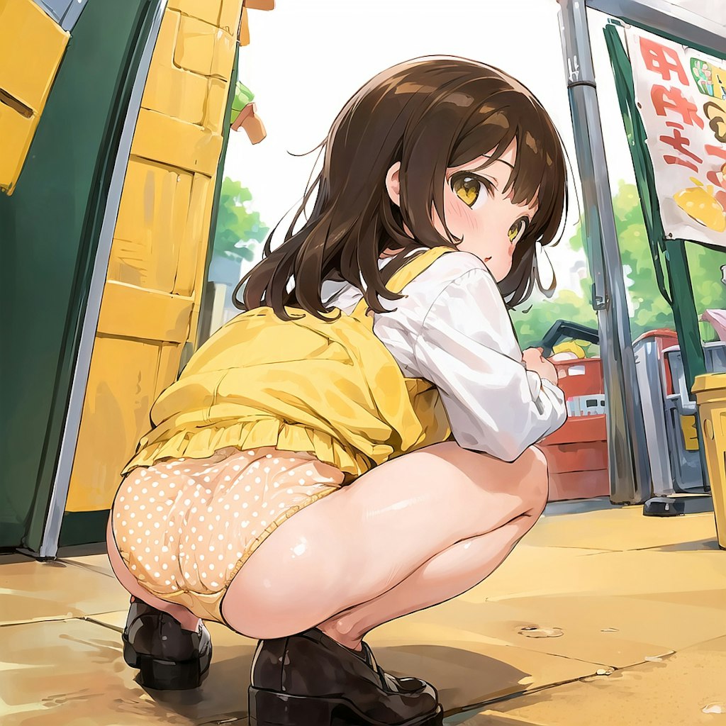 お店の黄色い女の子