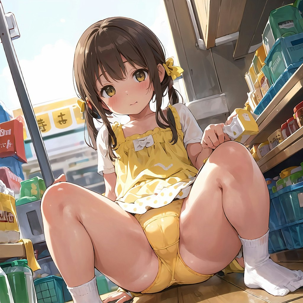 お店の黄色い女の子