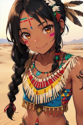 先住民の少女