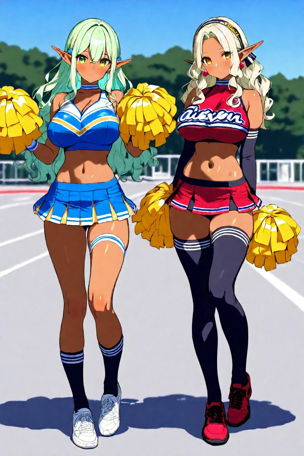 「A’an xq’ehil li cheerleader!」