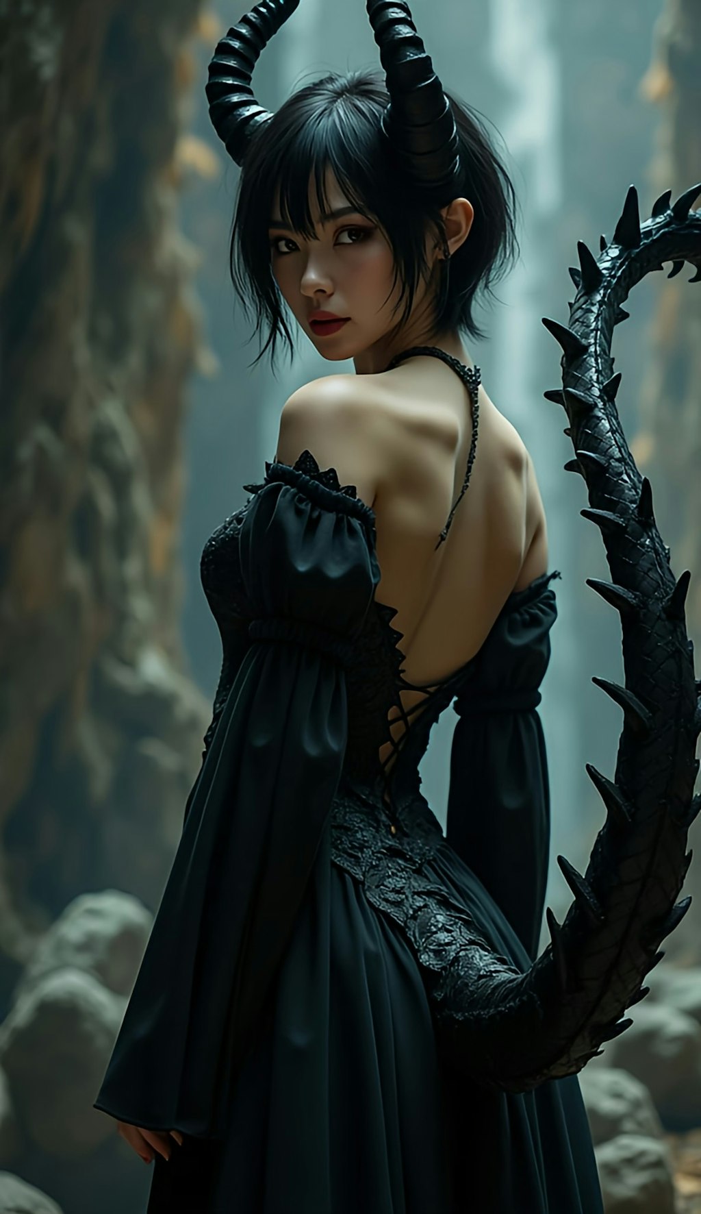 Dark Dragon Woman