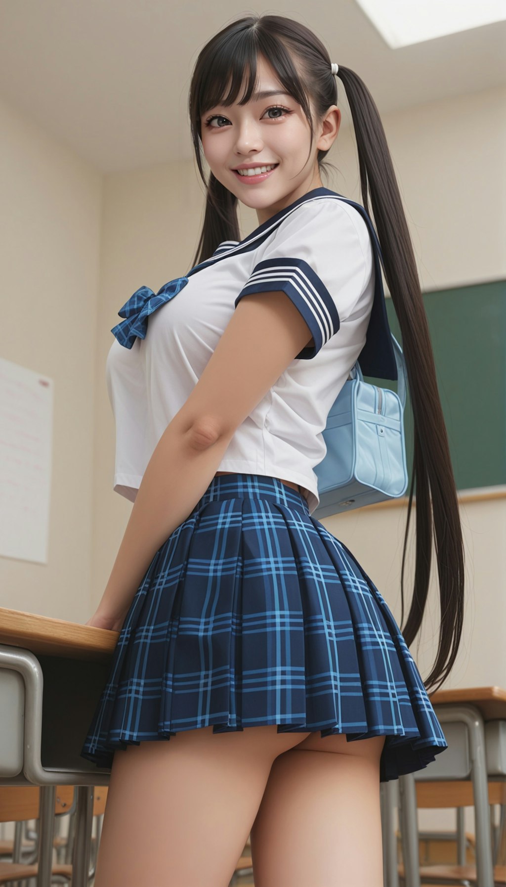 ミニスカセーラー服の妹ちゃん