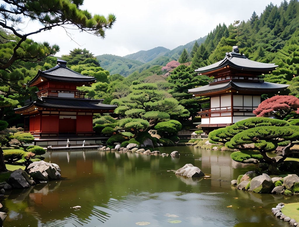 北山鹿苑禅寺風