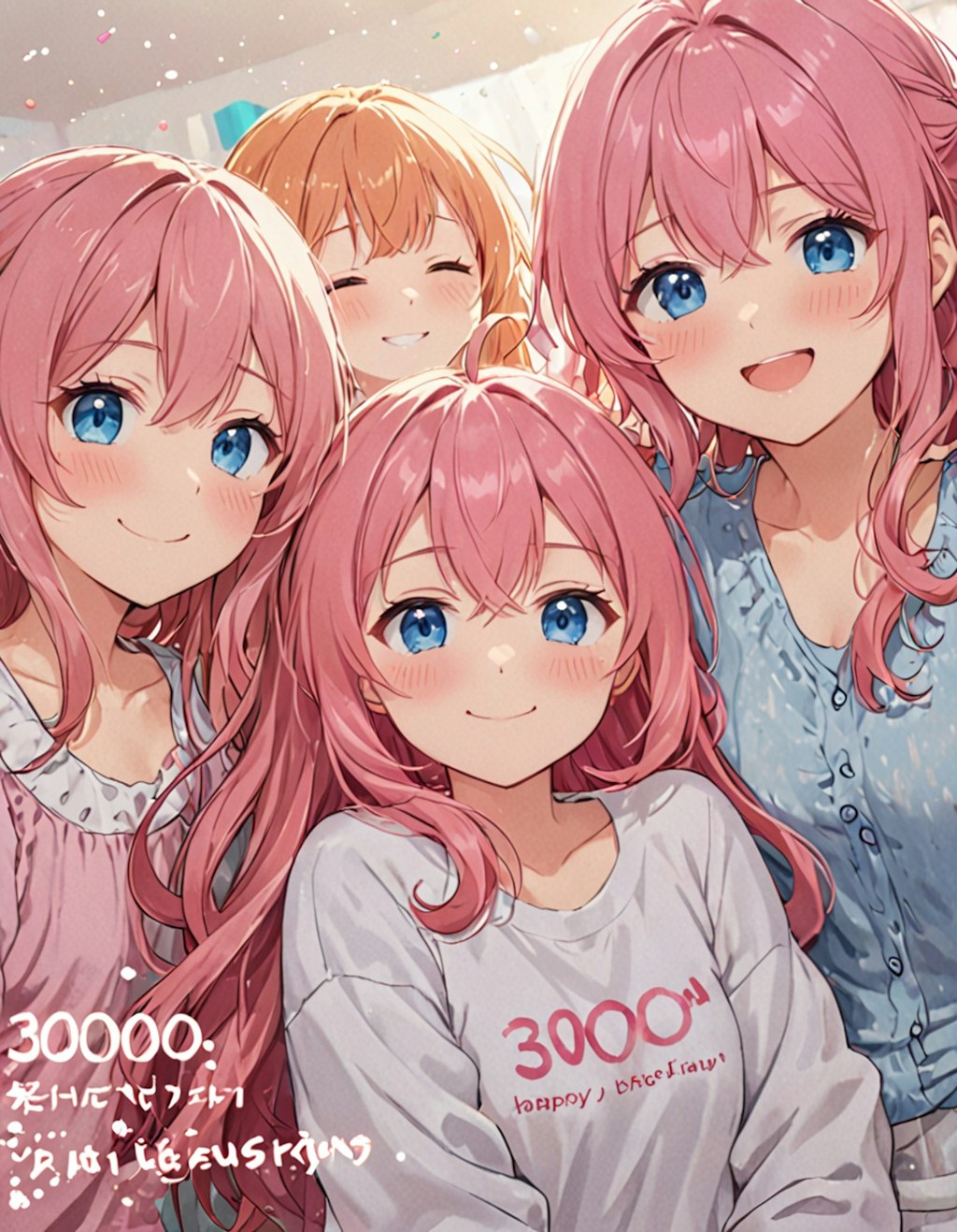 30000いいね、のお祝いを女の子達が盛大に祝ってくれました。