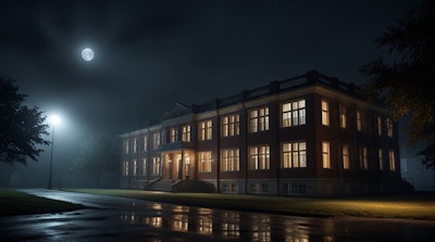 深夜の校舎