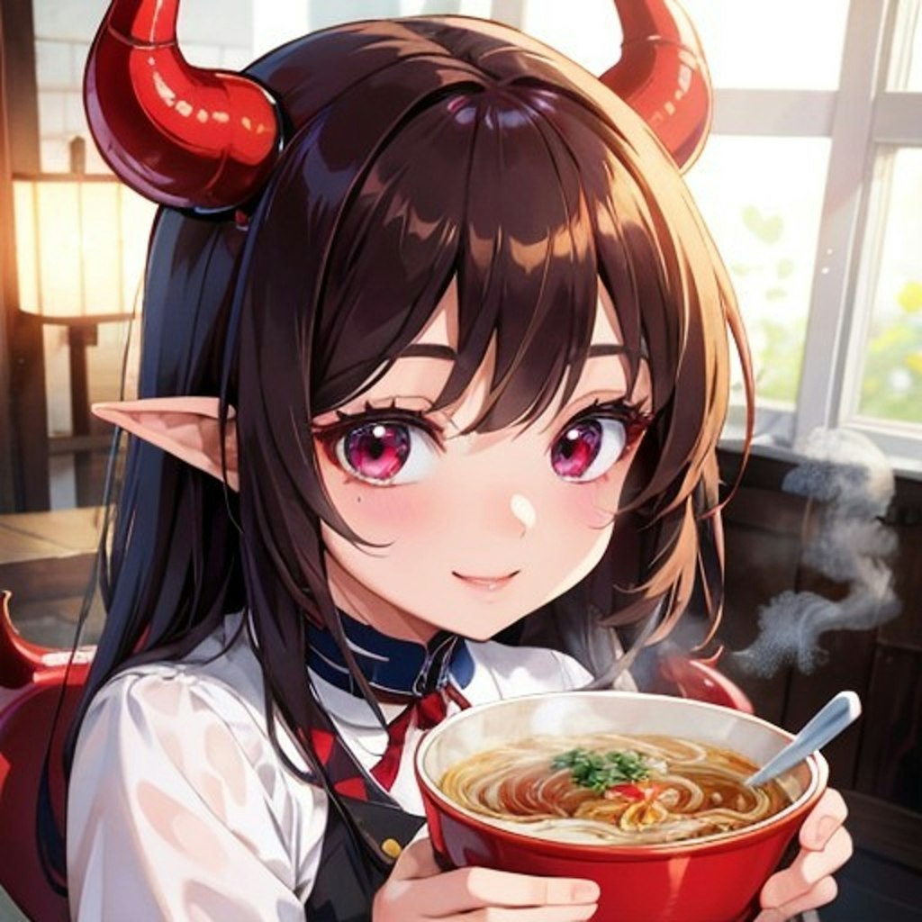 おやつにラーメンいただきます♪