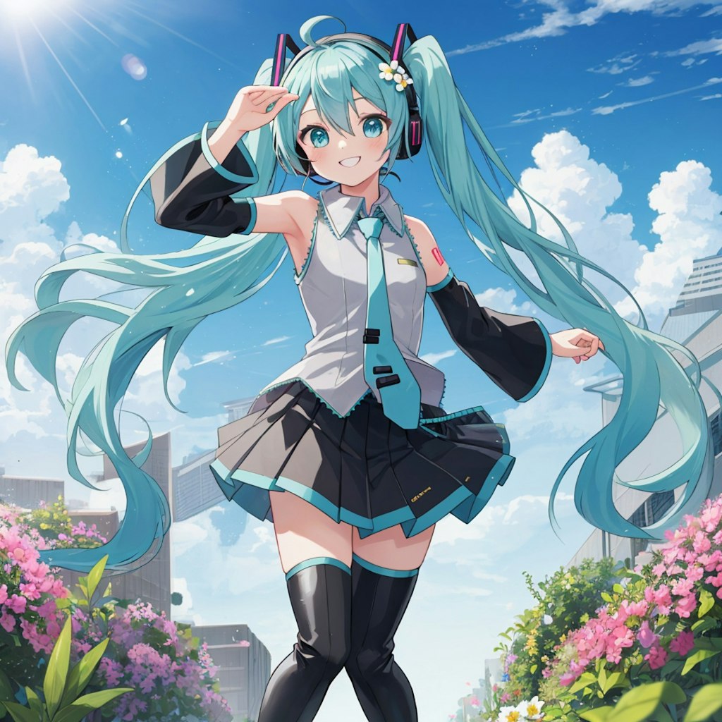 初音ミクってヘッドフォン着けてなかった？