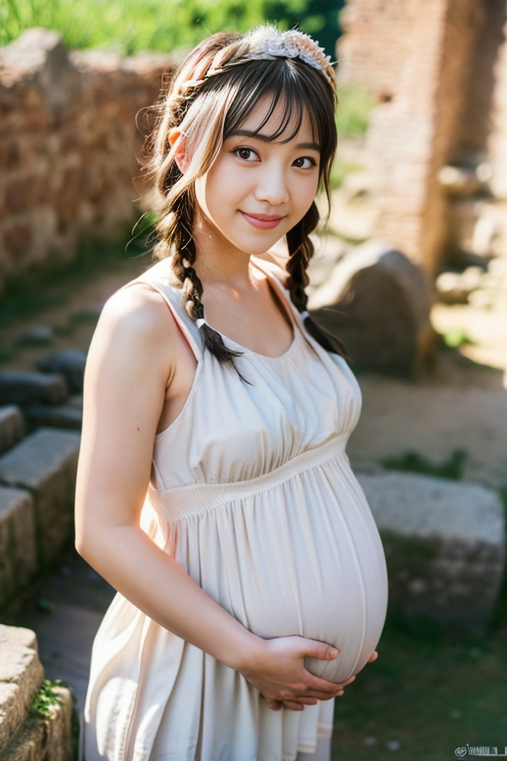 古代ローマの妊婦さんコスプレ