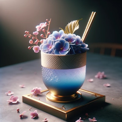 Bar_AI レシピ9　"紫陽花の夢"