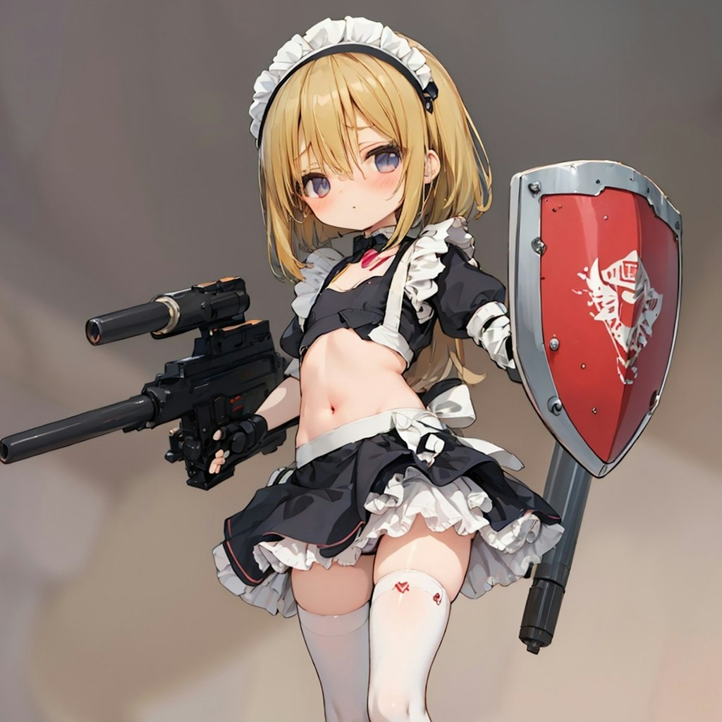 戦うメイドさん