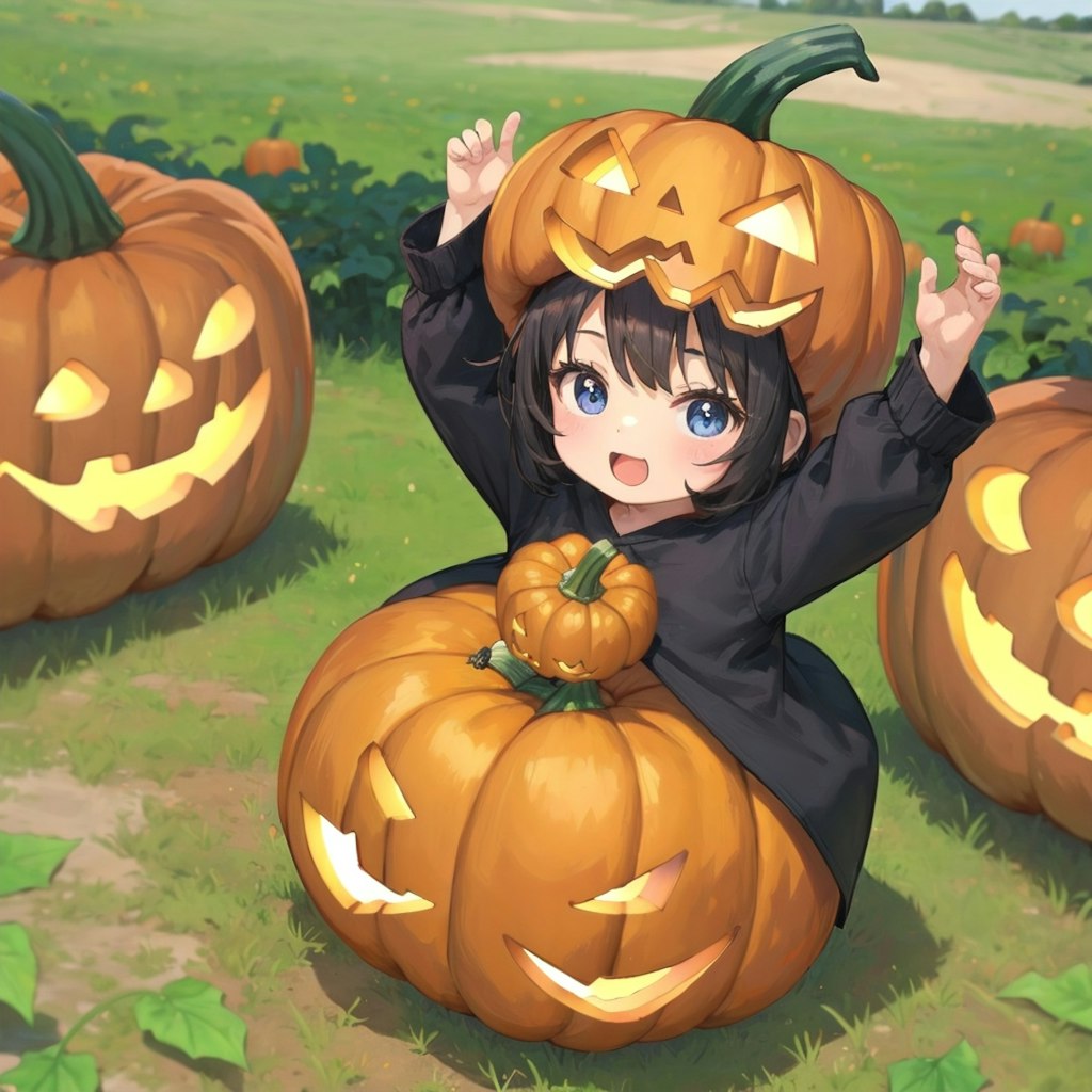 南瓜擬人化はハロウィンの何故かジャックオーランタンになる件ｗ