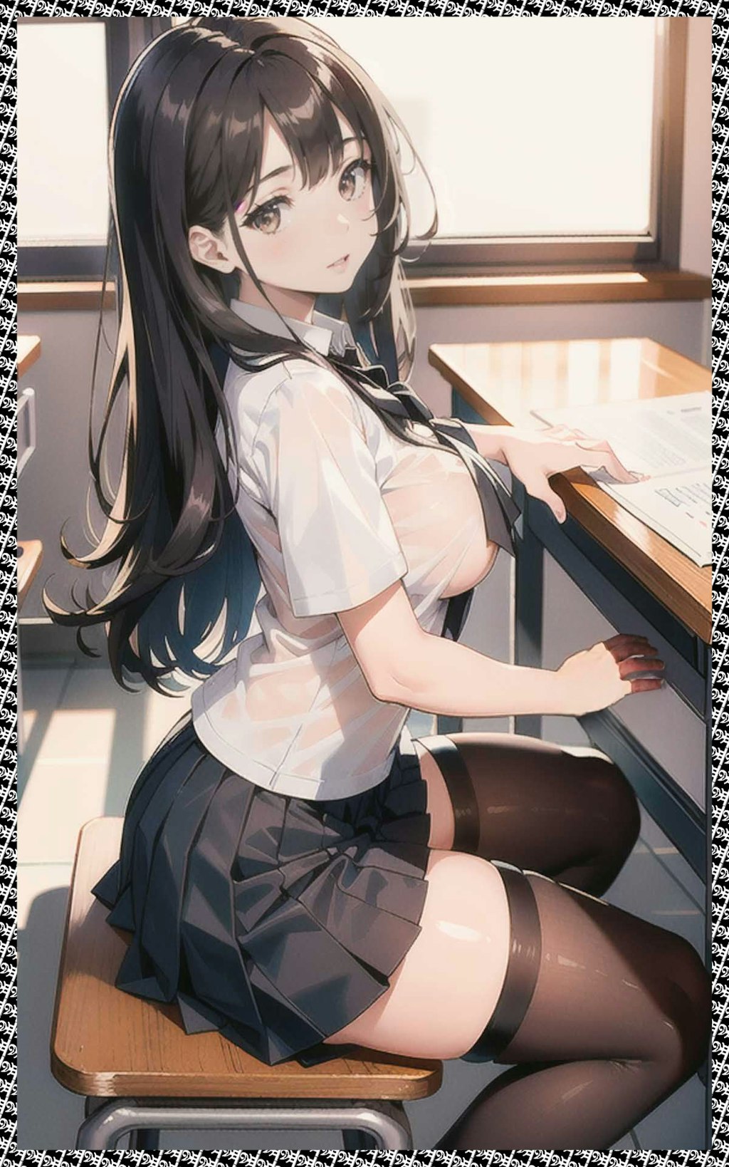 透け制服　see-through uniform