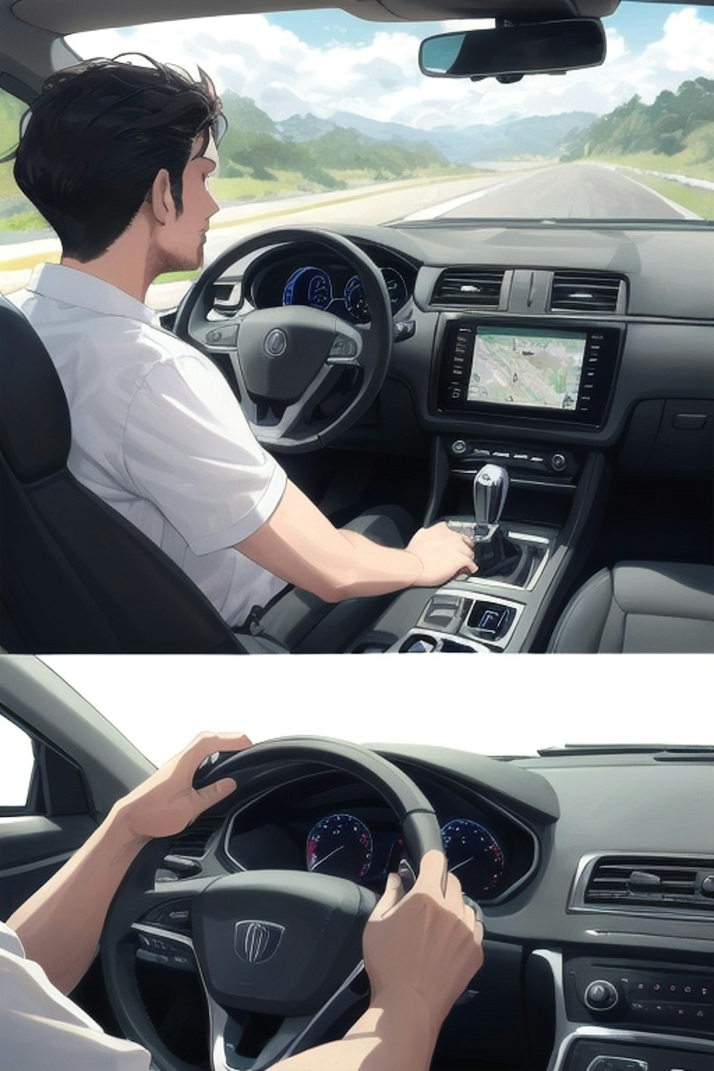 バック駐車する運転姿を作ろうとして失敗🤣（笑）