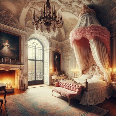 【背景用画像】姫様の寝室