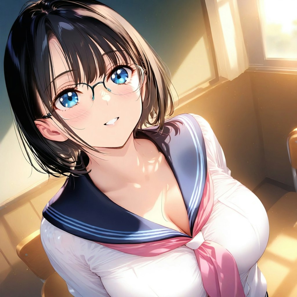 制服眼鏡さん