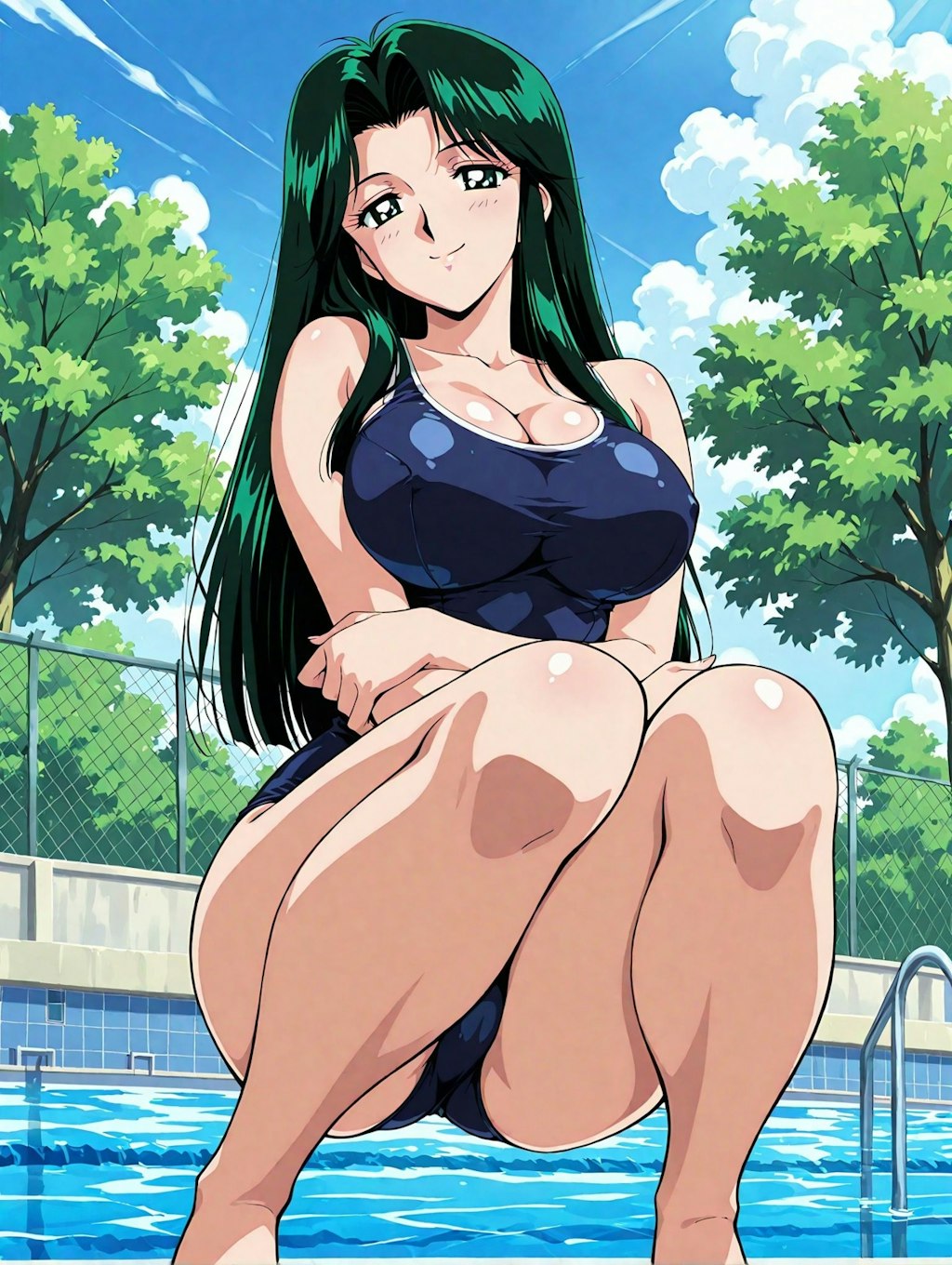 高橋律子×スク水