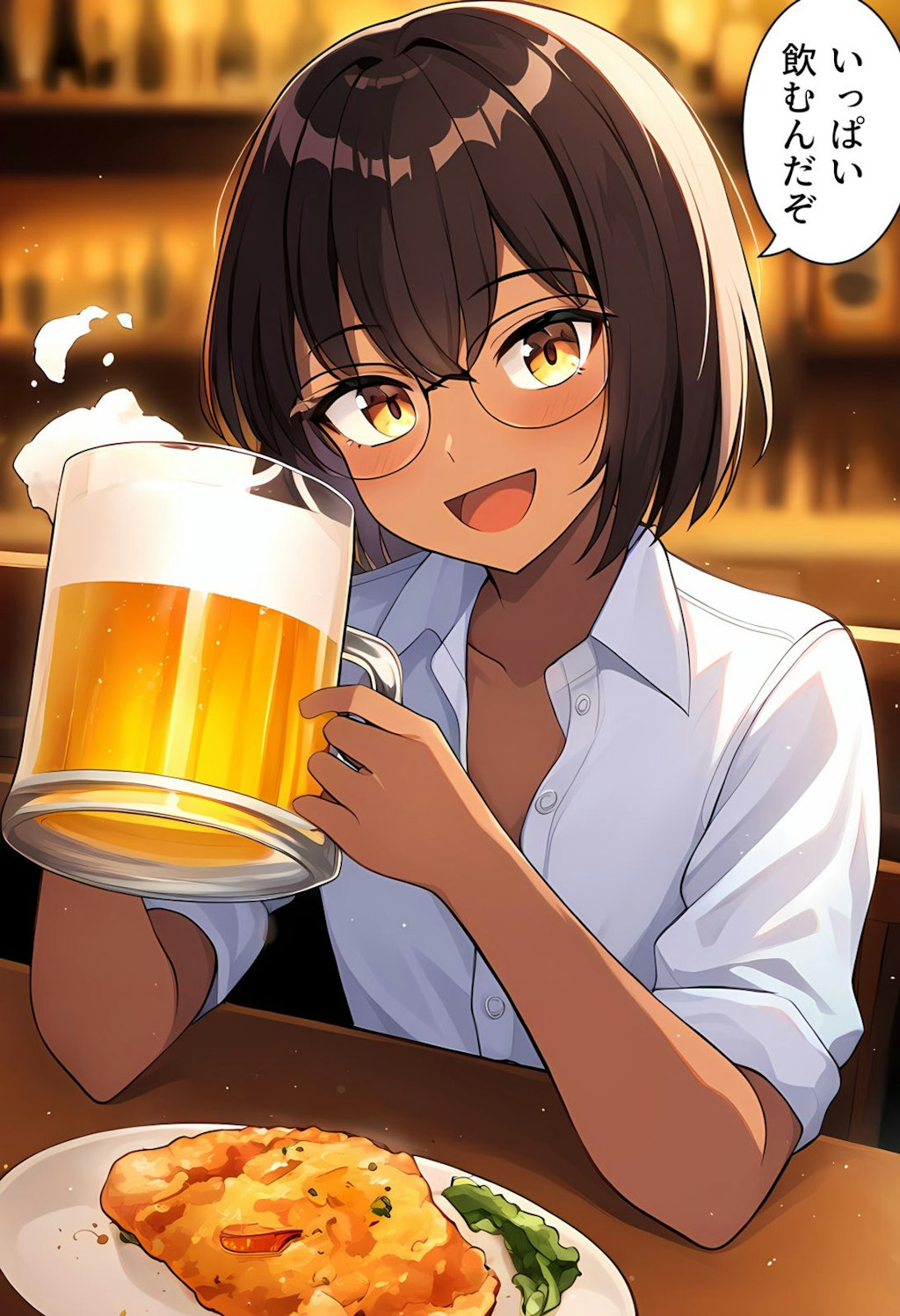 上から飲ませた分は下から飲ませてほしい上司ちゃんです