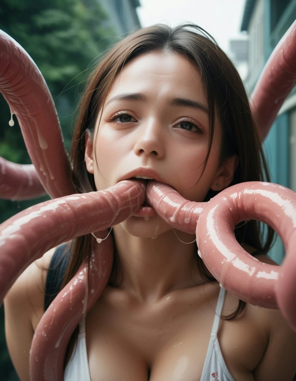 tentacles and girl