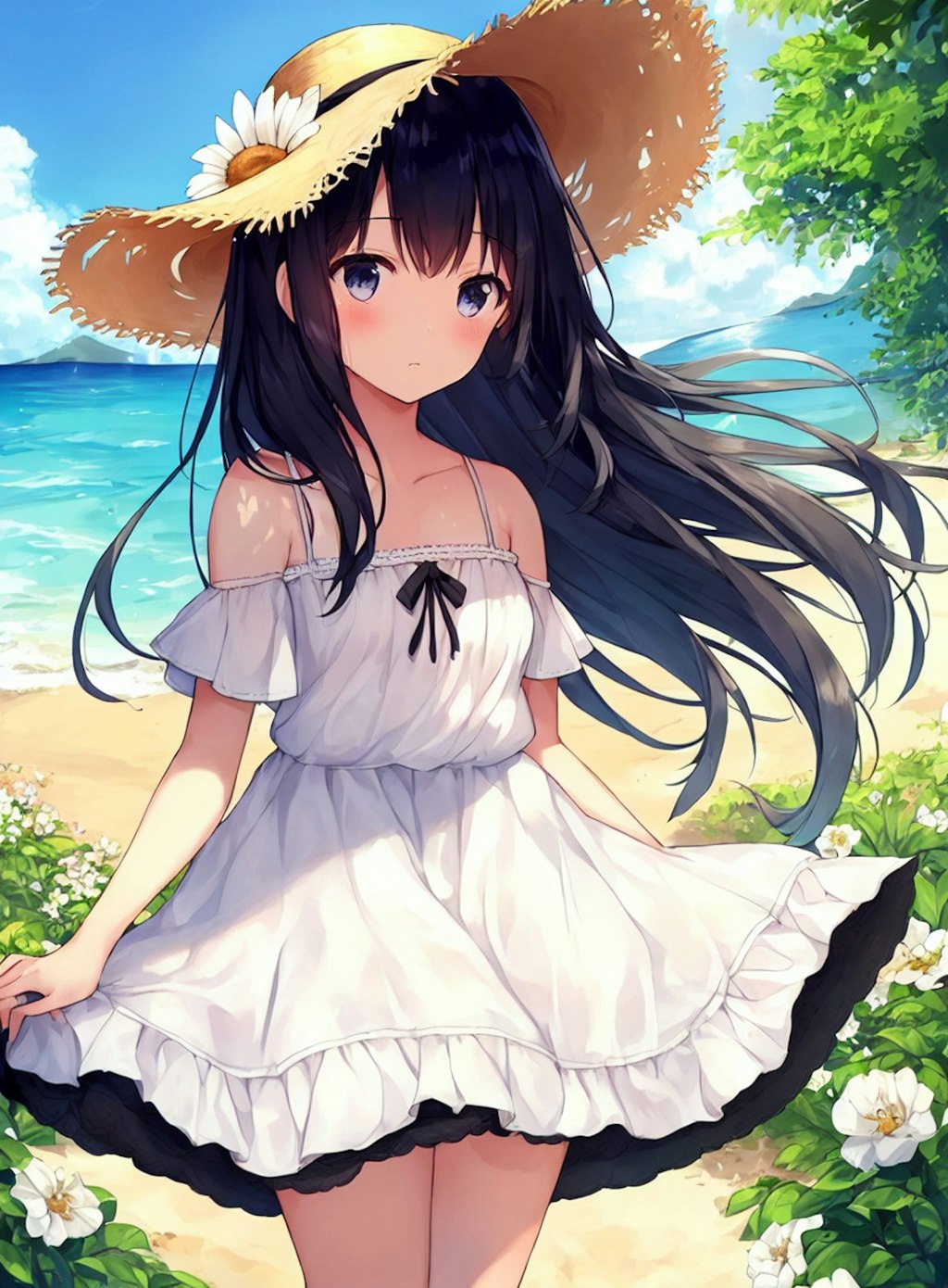 夏の浜辺