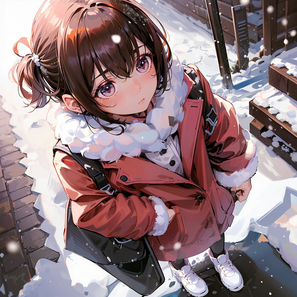 雪と少女14