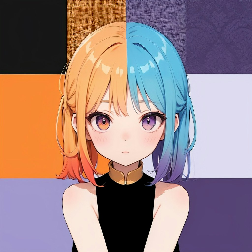 orange & blue