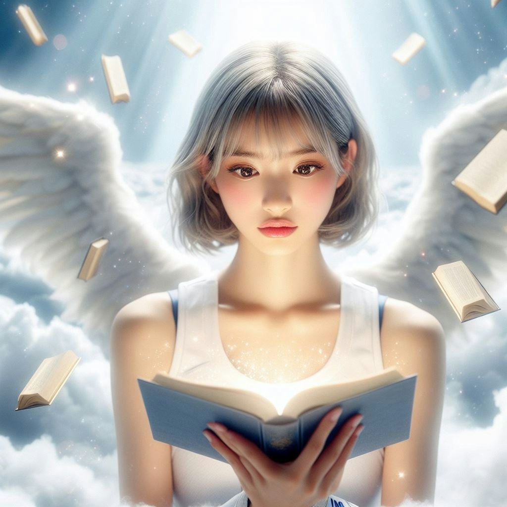 読書する天使
