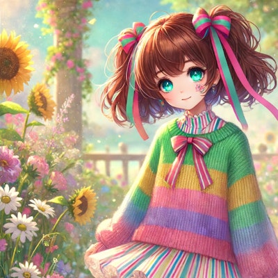 虹色のセーター