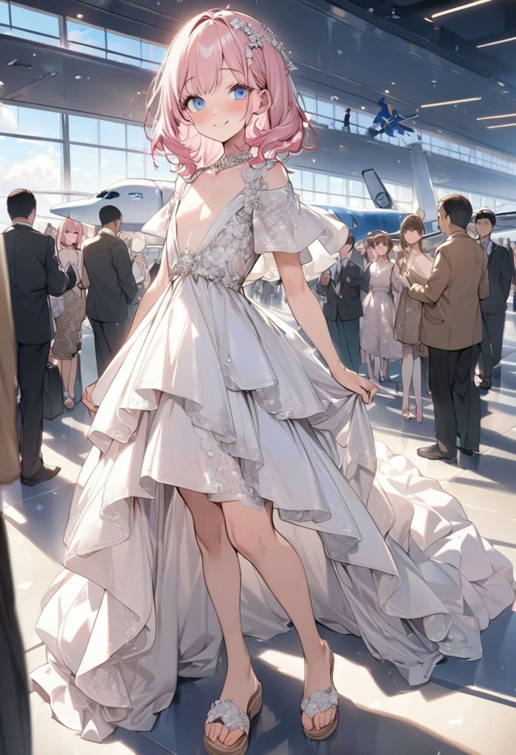 豪華なワンピで見に来たよ！ I came to see you in your gorgeous dress!