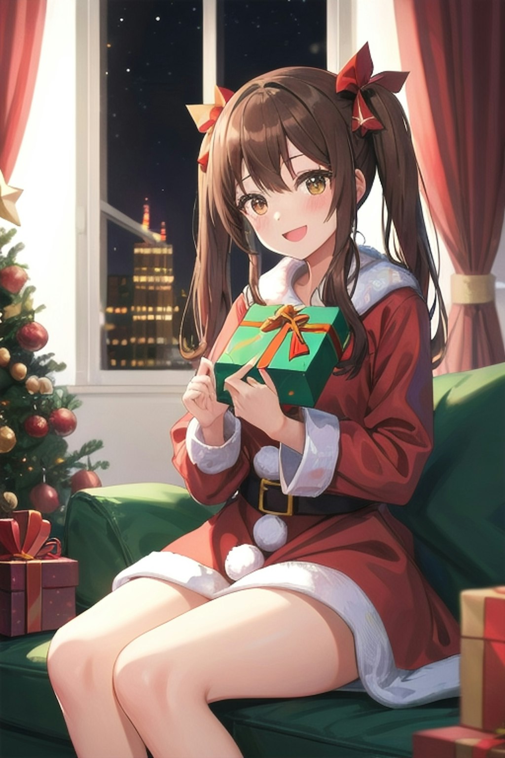 ツインテールサンタコスなごみん🎅🏻🎄🎀♡