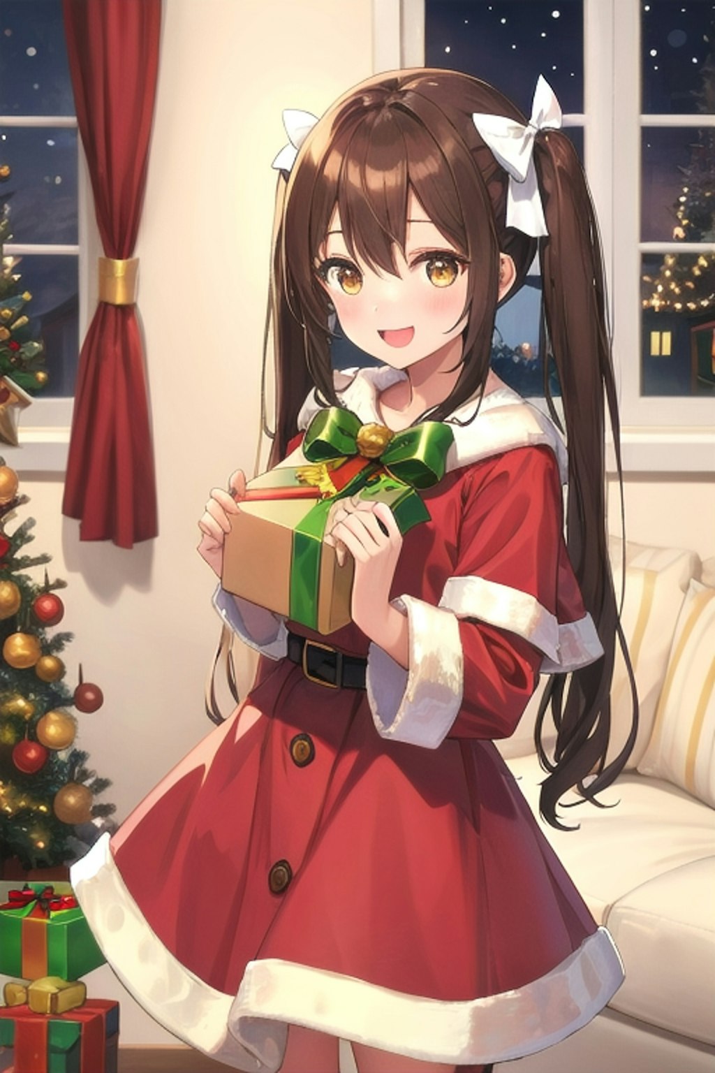 ツインテールサンタコスなごみん🎅🏻🎄🎀♡