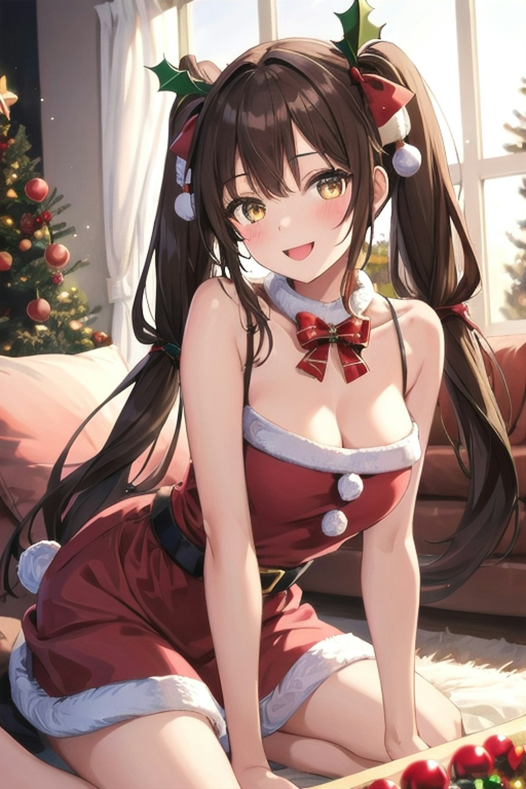 ツインテールサンタコスなごみん🎅🏻🎄🎀♡