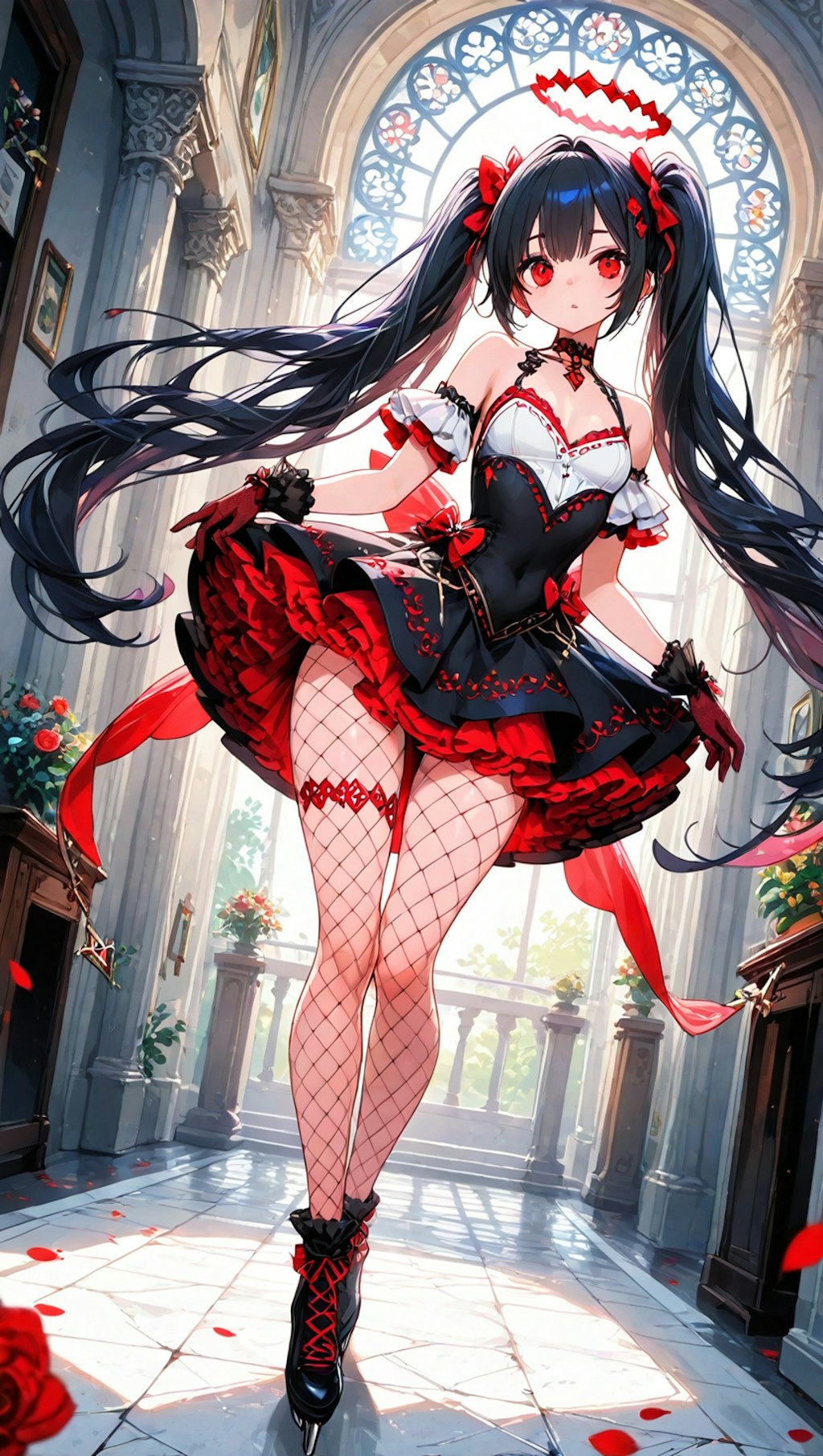 アイドルっぽい感じの黒髪ツインテールギャル