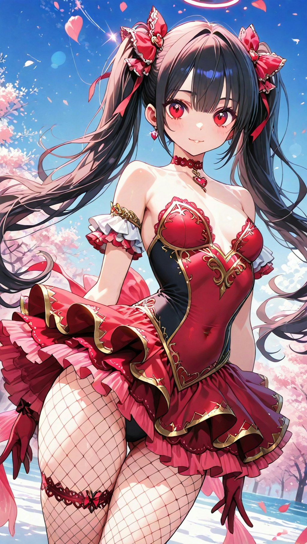 アイドルっぽい感じの黒髪ツインテールギャル