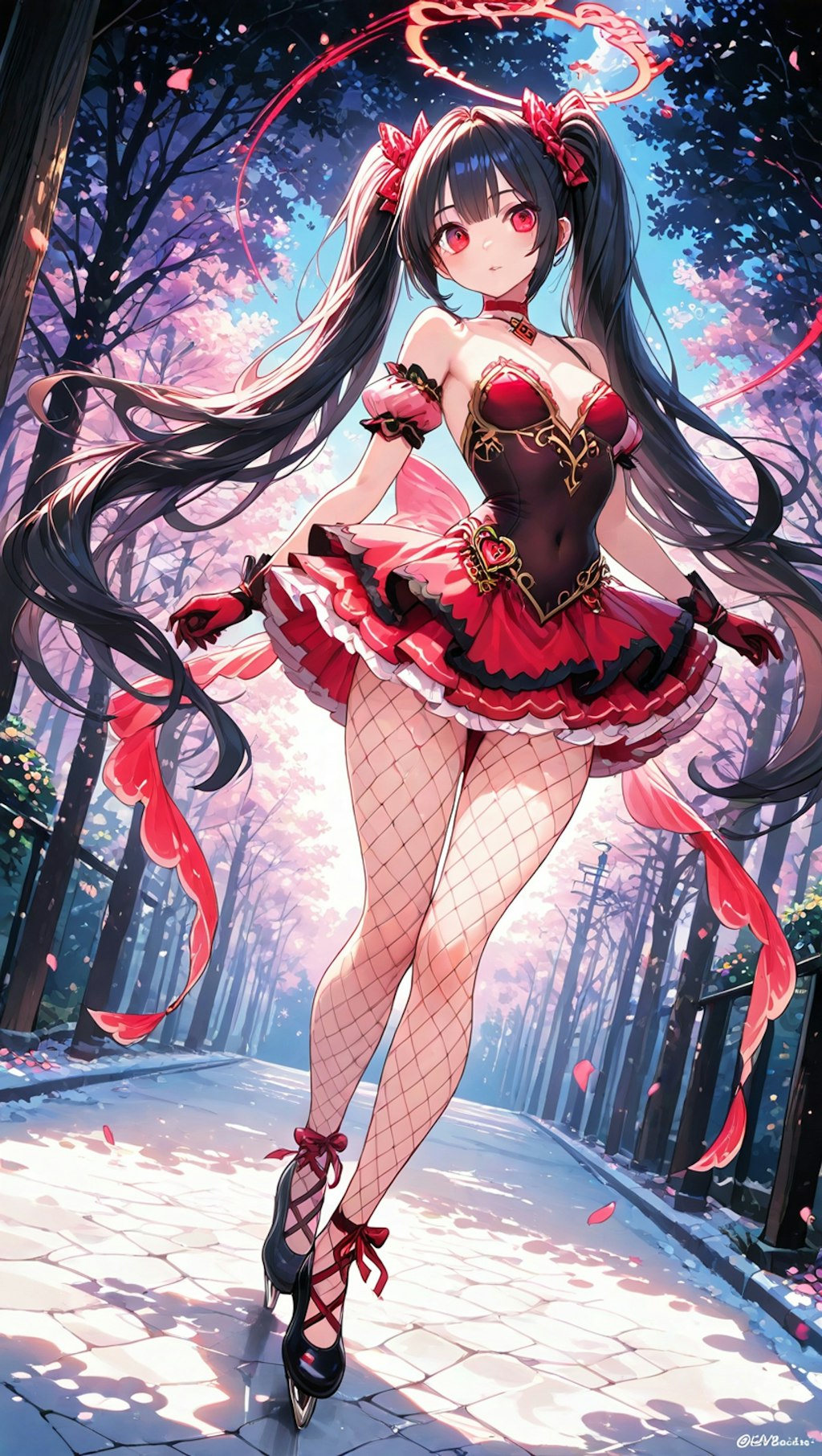 アイドルっぽい感じの黒髪ツインテールギャル