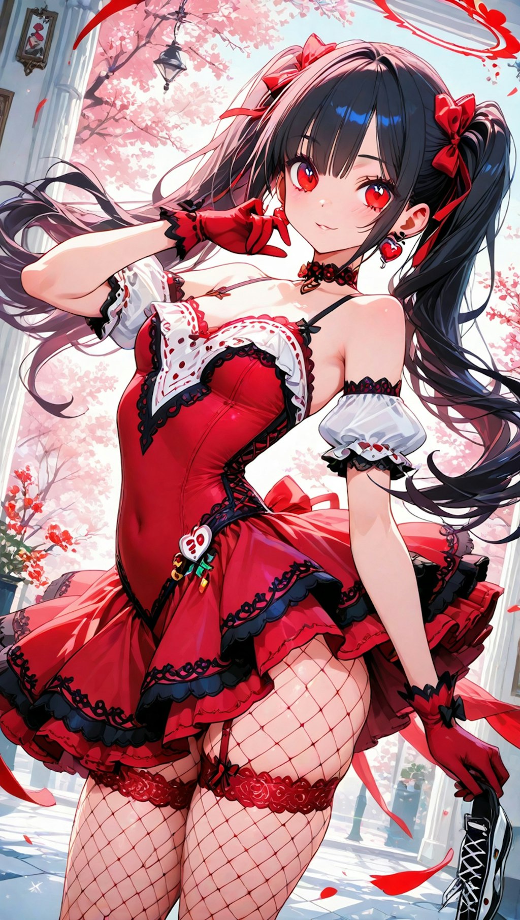 アイドルっぽい感じの黒髪ツインテールギャル