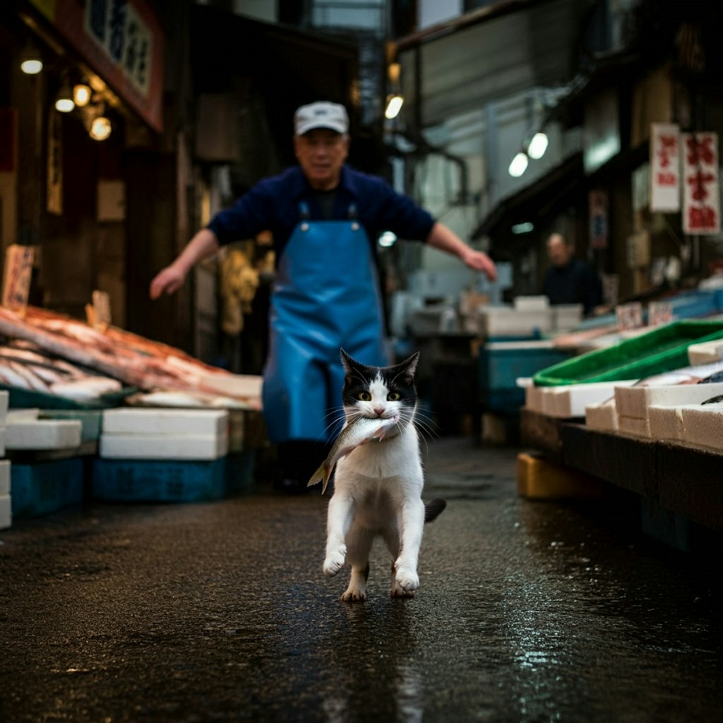 お魚咥えたドラネコ追っかけて〜♪