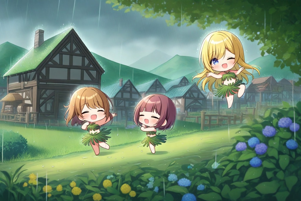 雨乞い成功!ひゃっほー
