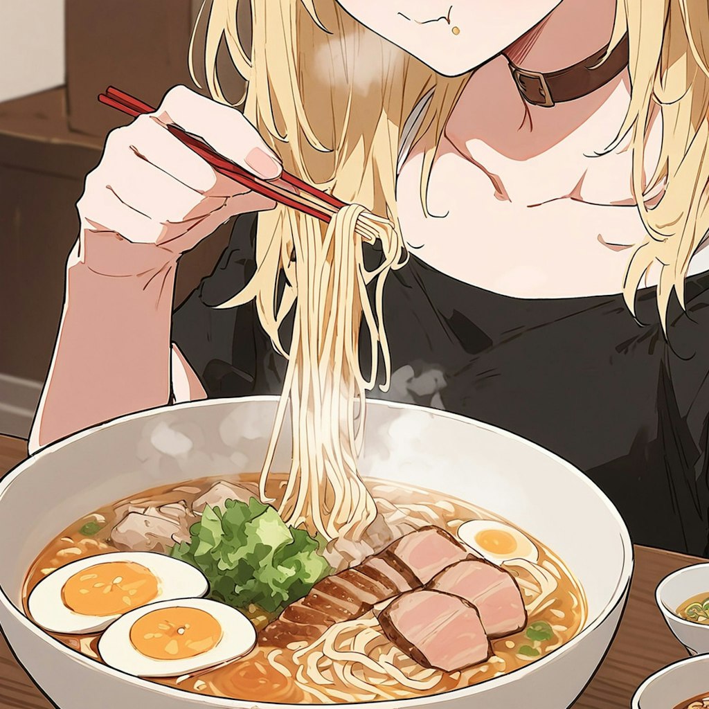 髪と麺