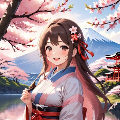 富士と桜と巫女さんと10　20240320