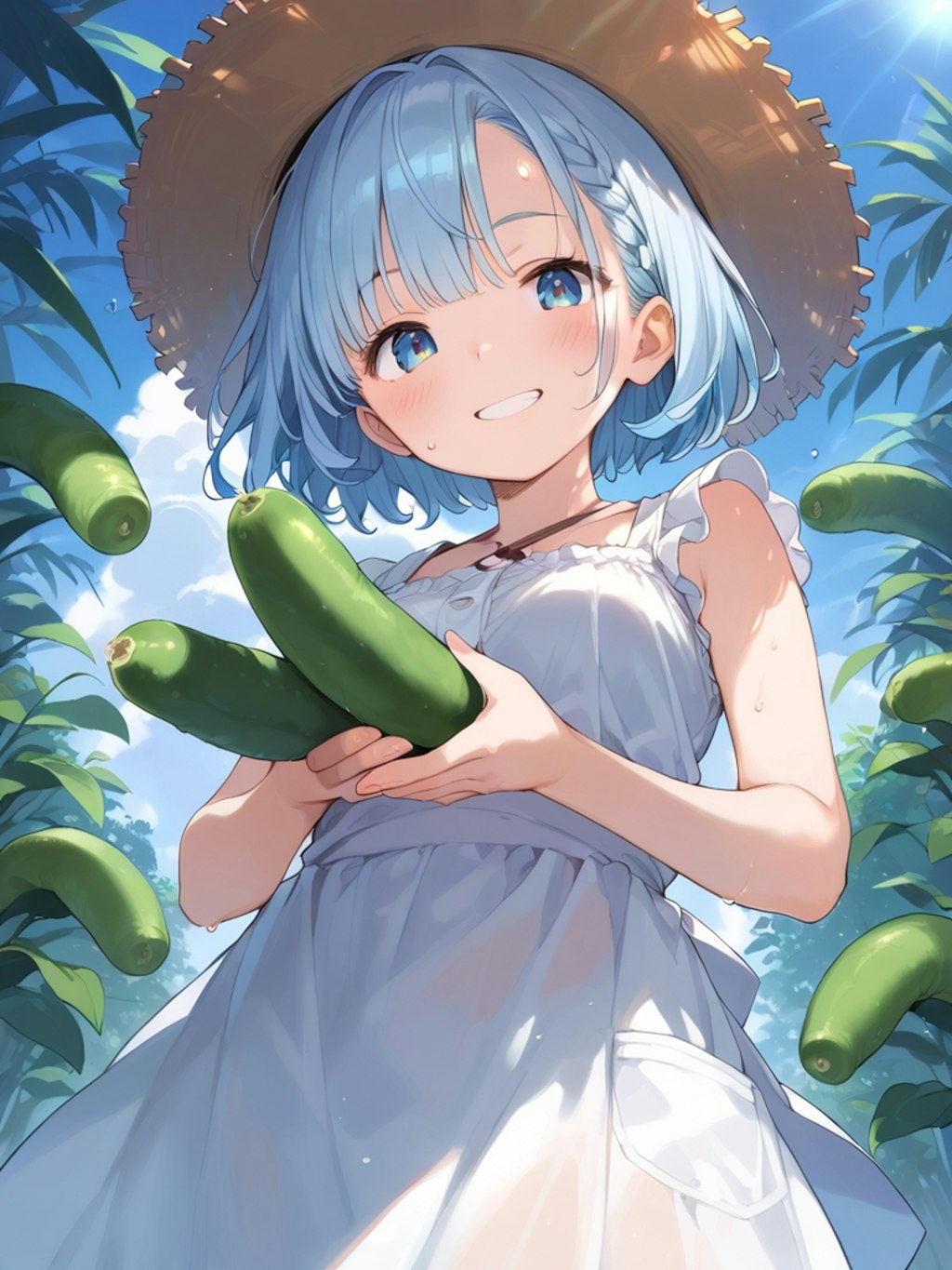 夏野菜！きゅうりの収穫だっ！！