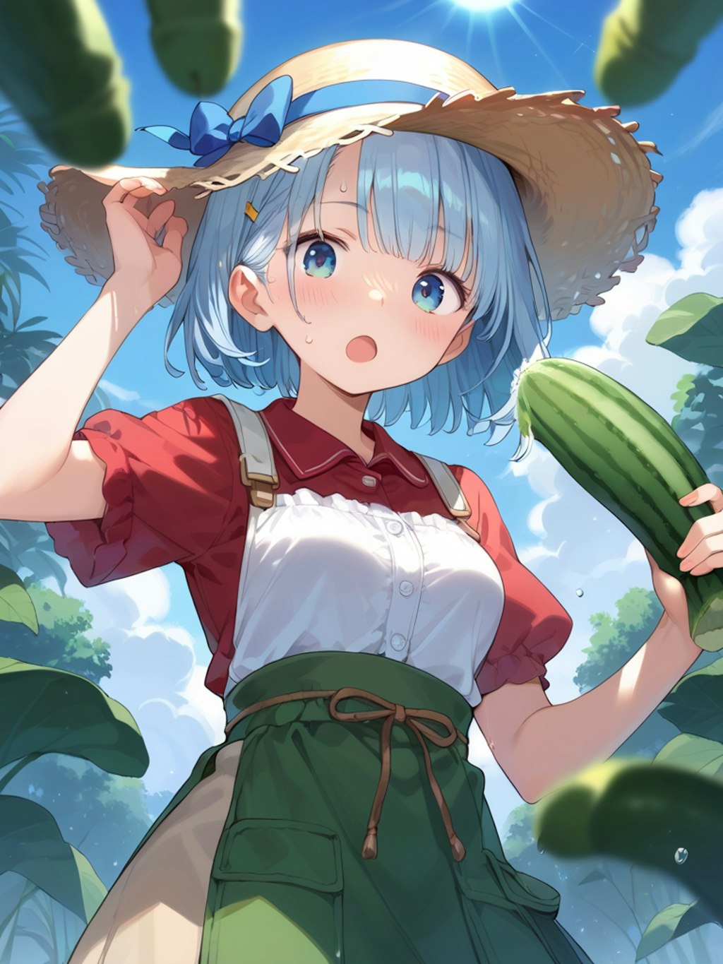 夏野菜！きゅうりの収穫だっ！！