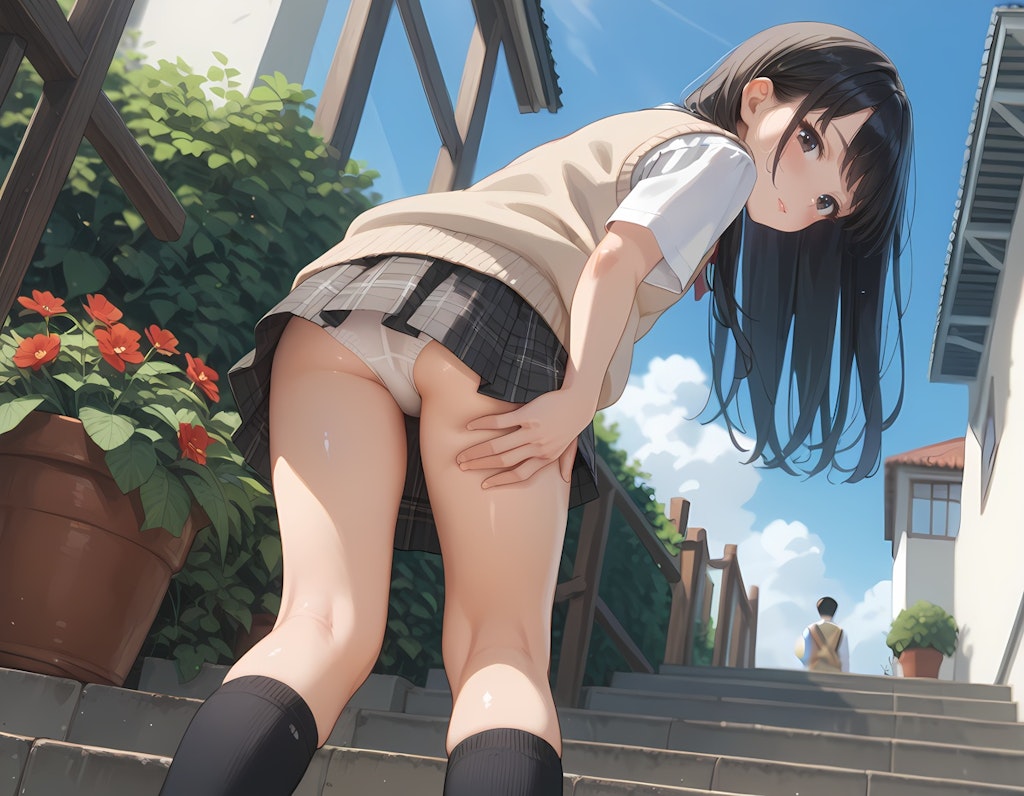 階段でおなじみの…