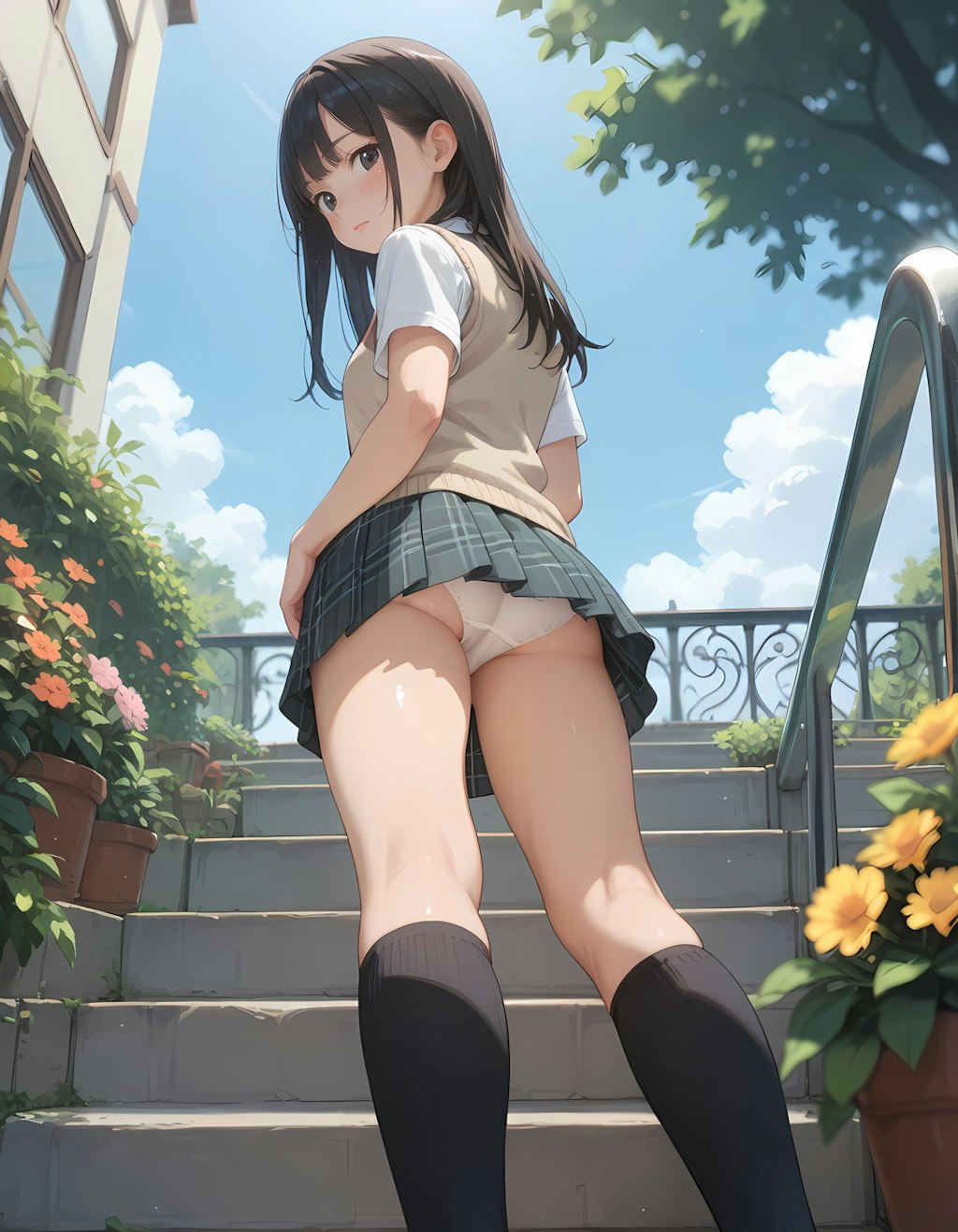 階段でおなじみの…