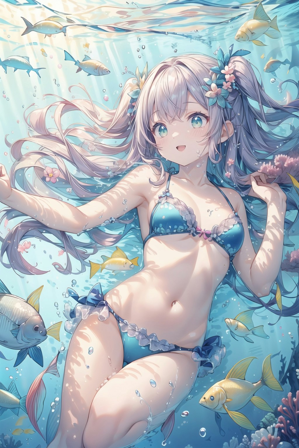 海中遊泳