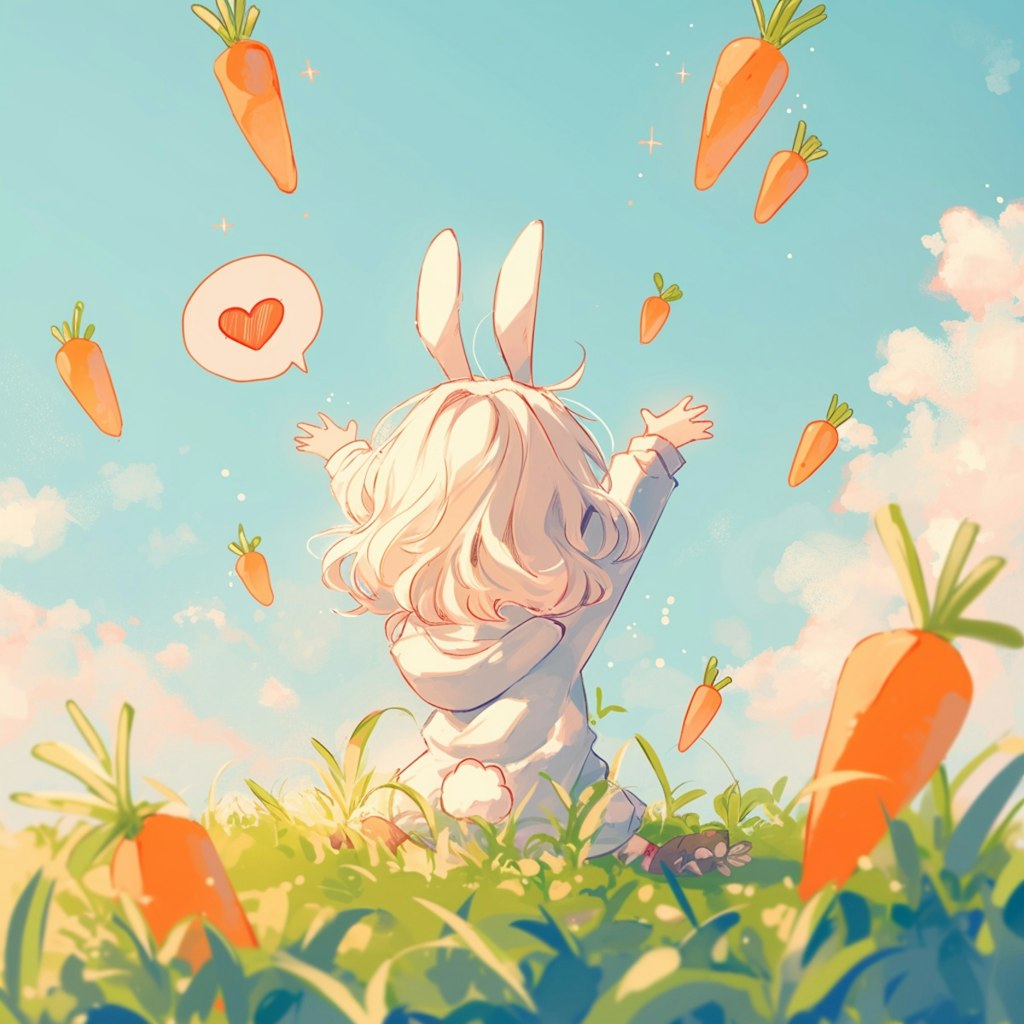 おやかた、空から人参がぁ✨