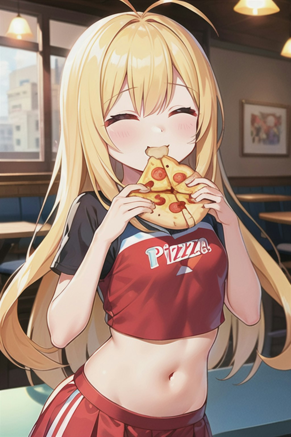 おへそおピッツァ部？
