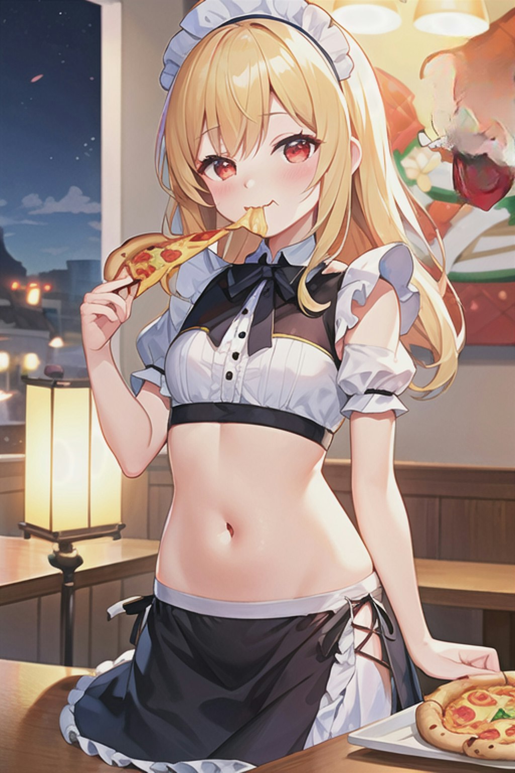おへそおピッツァ部？