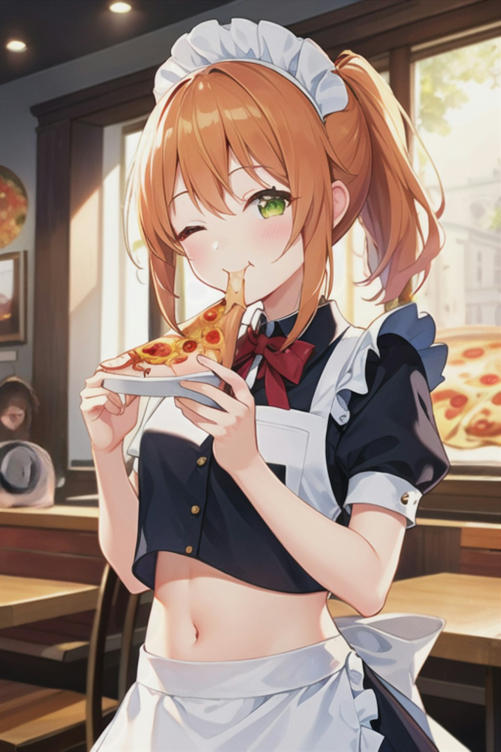 おへそおピッツァ部？