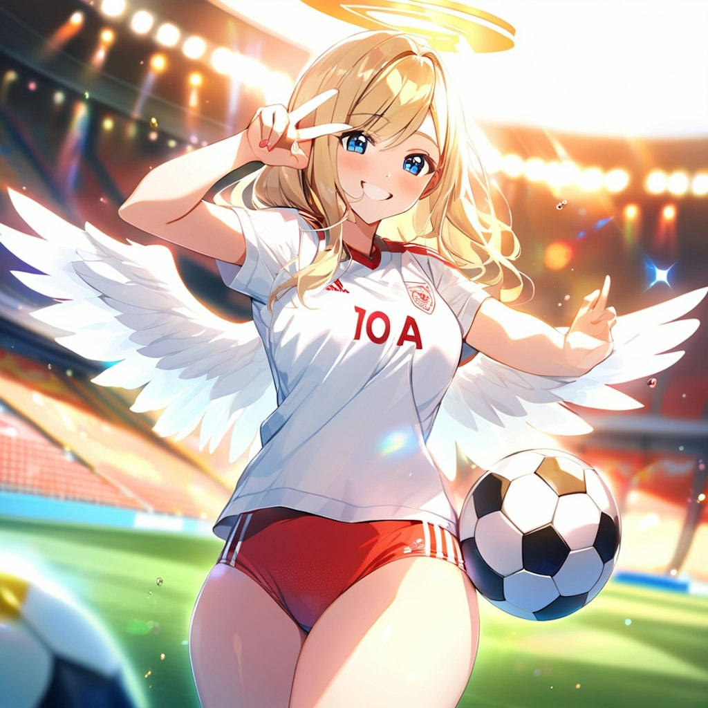 サッカー金髪ブルマさん