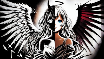天使と悪魔 | の人気AIイラスト・グラビア